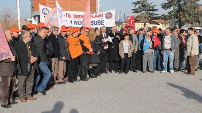Konya'da Yol-iş Sendikası&rsquo;ndan Taşeron Tepkisi