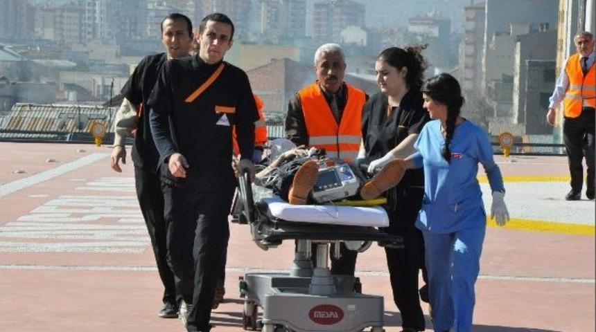 Hava Ambulansı İle Hastaneye Yetiştirildi