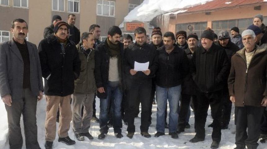 Y&uuml;ksekova&rsquo;da &lsquo;taşeronlaşmaya Hayır&rsquo; Eylemi