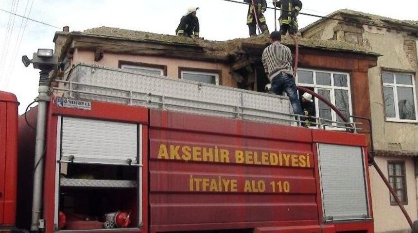 Akşehir&rsquo;de Yangın