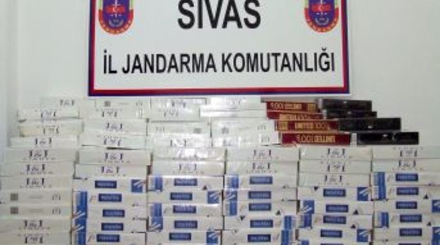 Sivas&rsquo;ta 11 Bin Paket Ka&ccedil;ak Sigara Ele Ge&ccedil;irildi