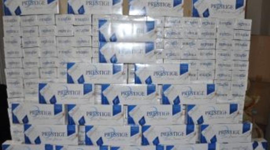 Bafra'da 2 Bin 200 Paket Ka&ccedil;ak Sigara Ele Ge&ccedil;ti