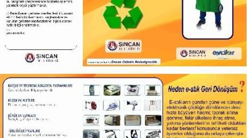 Sincan Belediyesi, Elektronik Atıkları Da Topluyor
