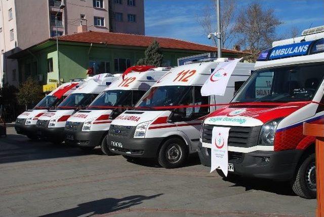 Isparta’da Beş Ambulans Hizmete Girdi