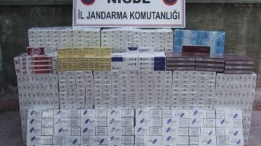 Niğde&rsquo;de 22 Bin Ka&ccedil;ak Sigara Yakalandı