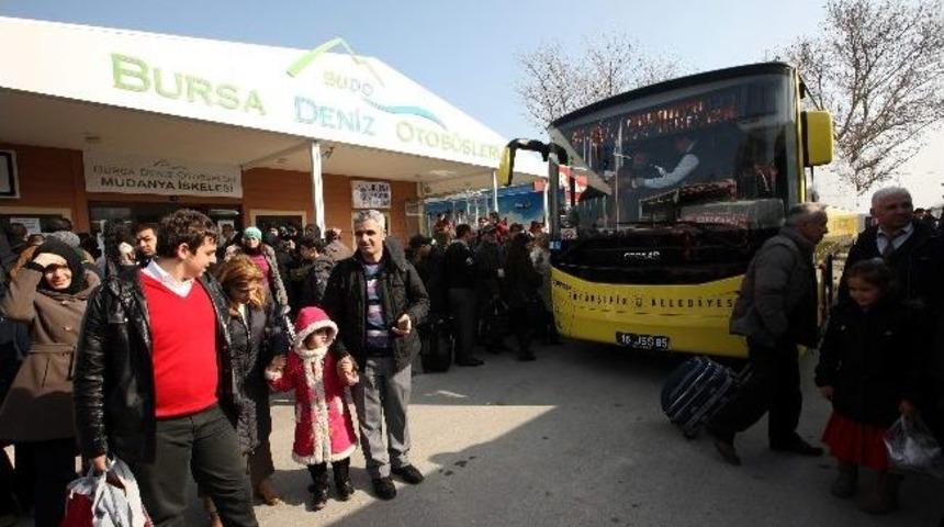 Budo&rsquo;nun 10 Bininci Yolcusu &Ccedil;i&ccedil;eklerle Karşılandı