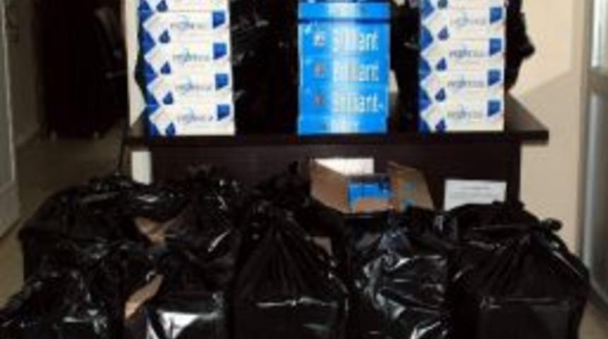 Kahta&rsquo;da 6 Bin 500 Paket Ka&ccedil;ak Sigara Ele Ge&ccedil;irildi