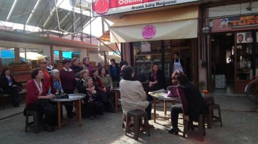 İzmirli Kadınlar, &Ouml;demiş Kadın Kooperatifi'ni Ziyaret Etti