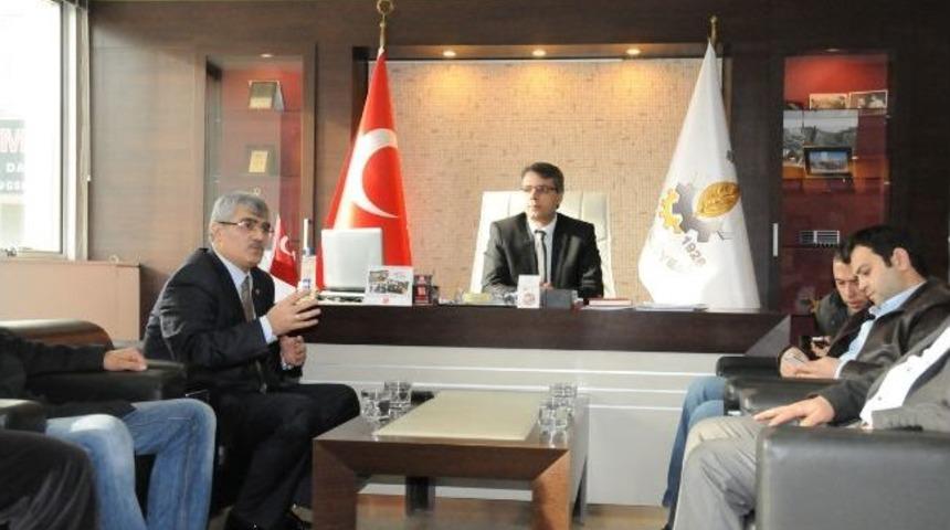 Milletvekili &Ouml;z&ccedil;elik'ten Başkan Ayaz&rsquo;a Ziyaret
