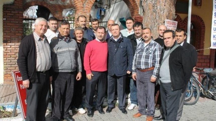 Chp Fo&ccedil;a İl&ccedil;e Başkanı Mert, Destek Turunda