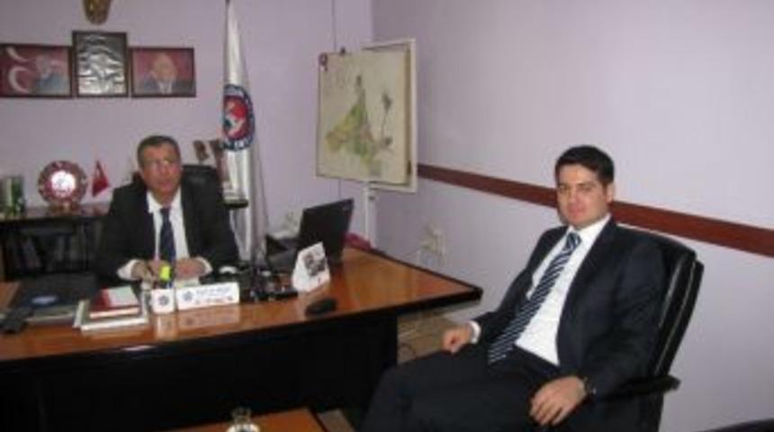 Kaymakam Sayın&rsquo;dan Başkan Akbaş&rsquo;a Veda Ziyareti