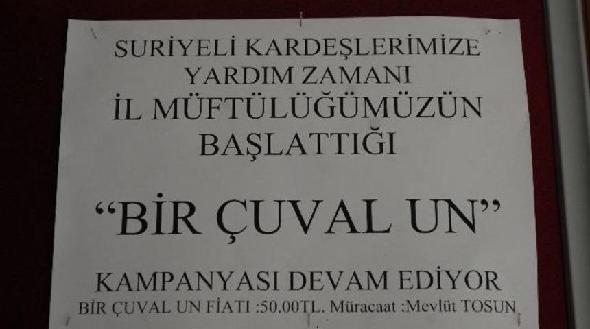 Suriyeli M&uuml;ltecilere &lsquo;bir &Ccedil;uval Un&rsquo; Kampanyası