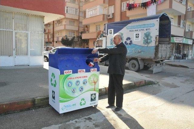 Osmaniye'de Geri Kazanım Kumbaraları Yerleştiriliyor