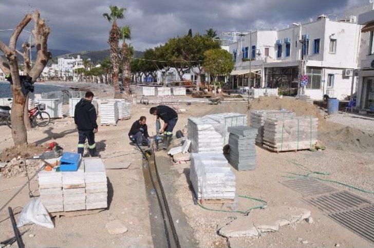 Kumbahçe Meydanı’nda Mermer Döşemesi Başladı G2