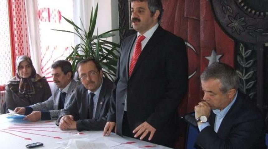 Chp İl Başkanı Karan Ak&ccedil;aabat&rsquo;ta Konuştu