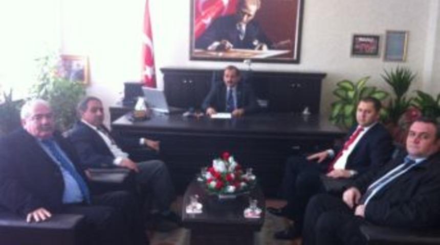 Mhp &Ccedil;orlu İl&ccedil;e Teşkilatından Milli Eğitim M&uuml;d&uuml;r&uuml; Okumuş`a Ziyaret