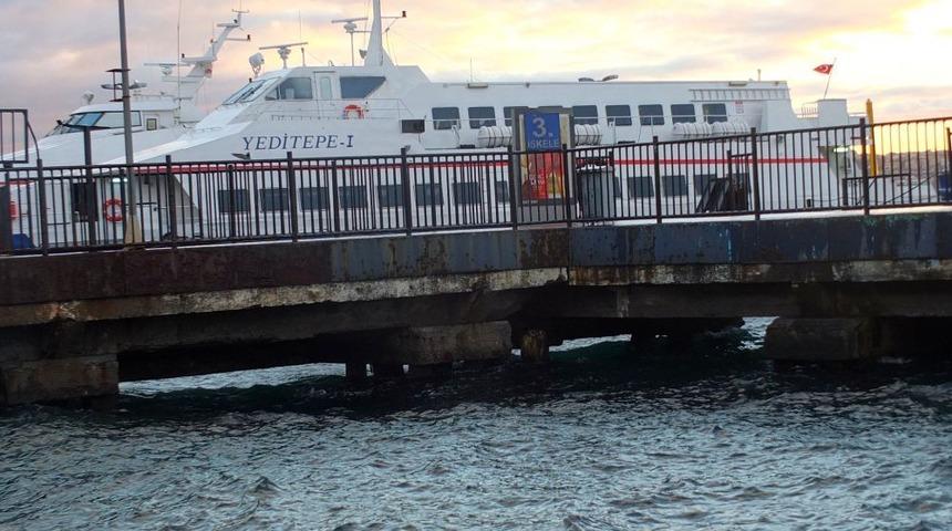 Kaza Yapan Deniz Otobüsü Bakıma Alındı