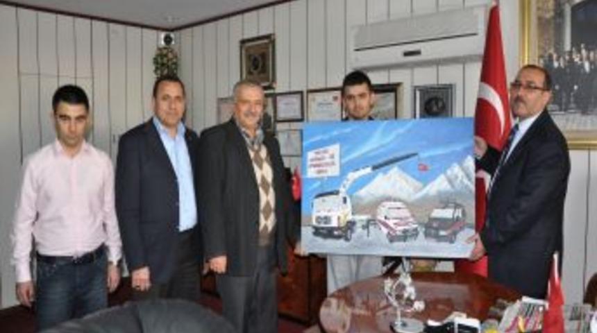 Fel&ccedil; Ge&ccedil;iren Gen&ccedil; Ressamdan Vefaya Teşekk&uuml;r Tablosu