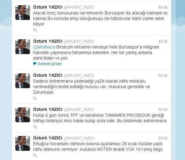 Bursaspor da Galibiyet &Uuml;st&uuml;ne Yeni Kriz 1