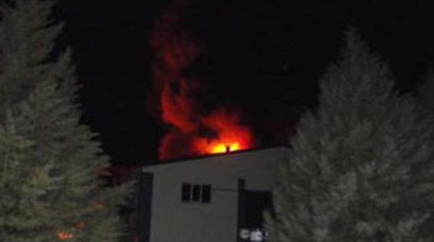 Tekirdağ'da fabrikada yangını