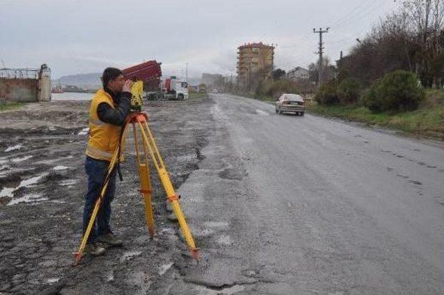 Sahil Altyolda Kot Çalışmaları Başladı