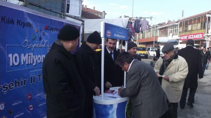 &lsquo;&Ouml;zg&uuml;rl&uuml;k I&ccedil;in 10 Milyon Imza&rsquo; Kampanyasında Kırşehir&rsquo;in Hedefi 40 Bin