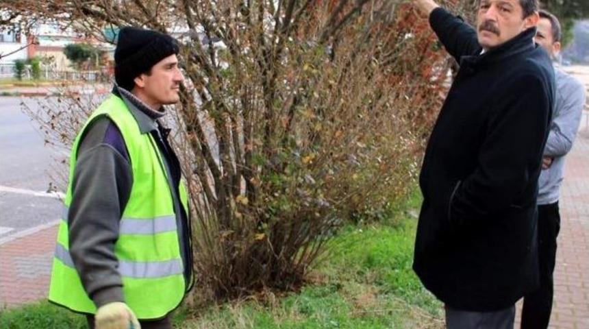 Belediye Başkanı, İnkum Tatil K&ouml;y&uuml;'nde İncelemelerde Bulundu