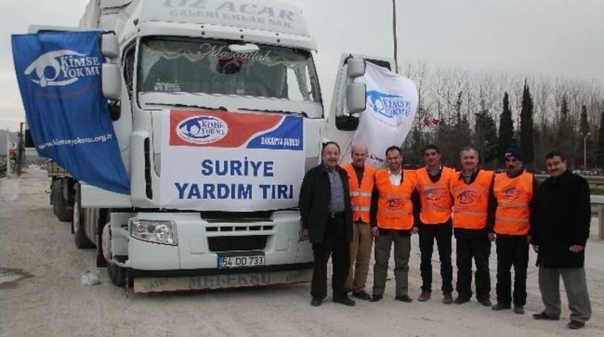 Kimse Yok Mu Derneği Sakarya Şubesi, Suriye&rsquo;ye 45.5 Ton Gıda G&ouml;nderdi