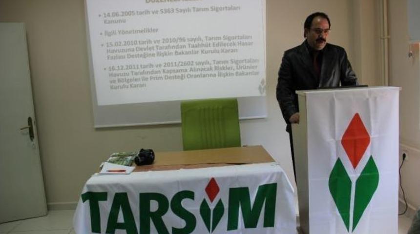 &Uuml;reticilere Tarım Sigortası Anlatıldı