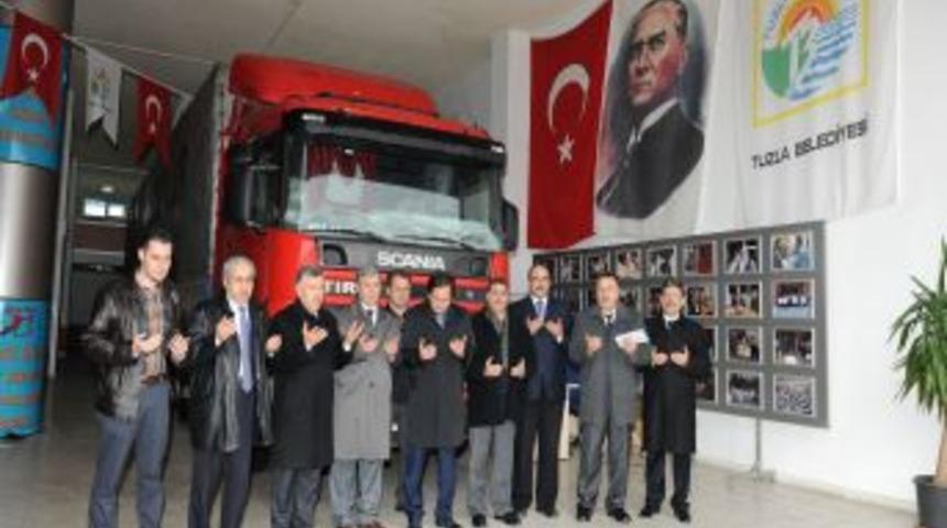 Tuzla Belediyesi&rsquo;nden Suriyeli M&uuml;ltecilere Ikinci Yardım TIR&rsquo;ı