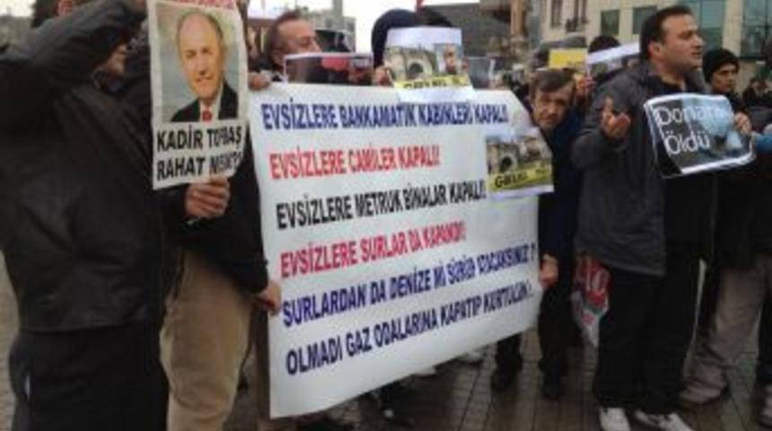 Evsizlerden 'Sarai Sierra' Eylemi
