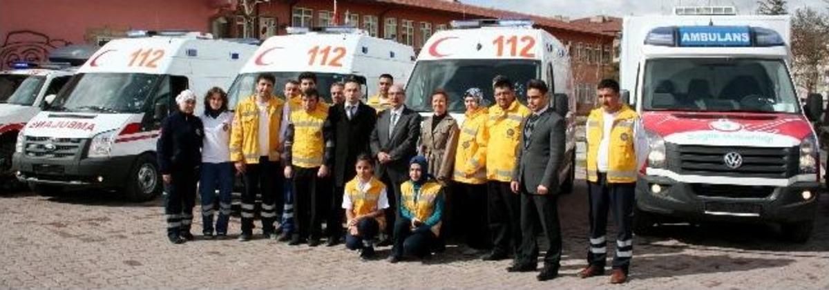 Aksaray&rsquo;a 4 Yeni Ambulans
