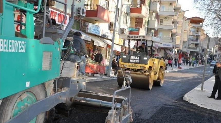 Erbaa&rsquo;da Asfalt &Ccedil;alışmaları
