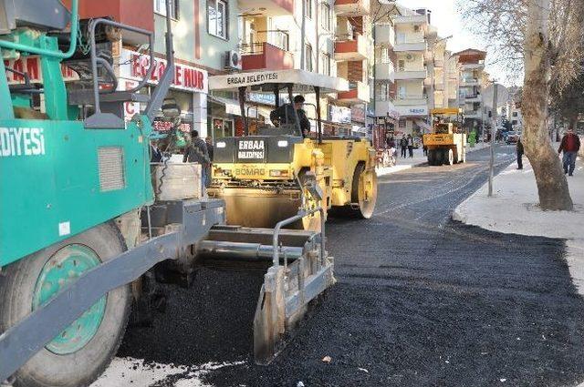 Erbaa’da Asfalt Çalışmaları