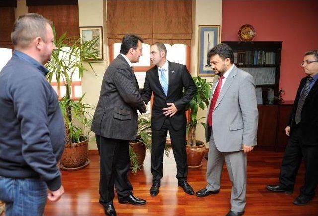 Jeofizik M&uuml;hendisleri Odasından Başkan D&uuml;ndar&rsquo;a Ziyaret 1