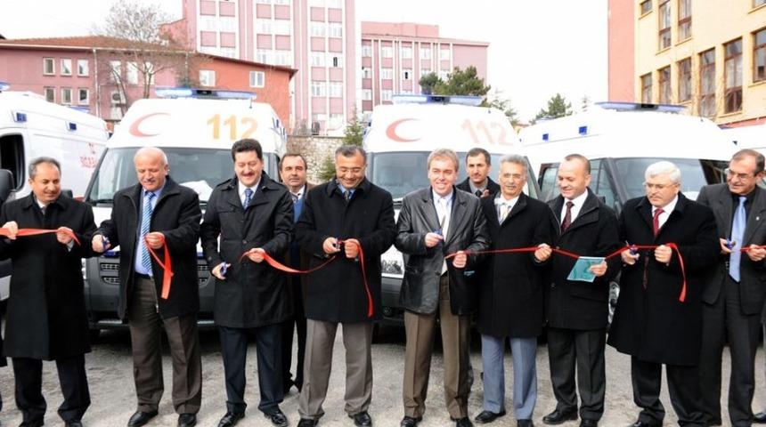 K&uuml;tahya'da 6 Yeni Ambulans Hizmete Girdi