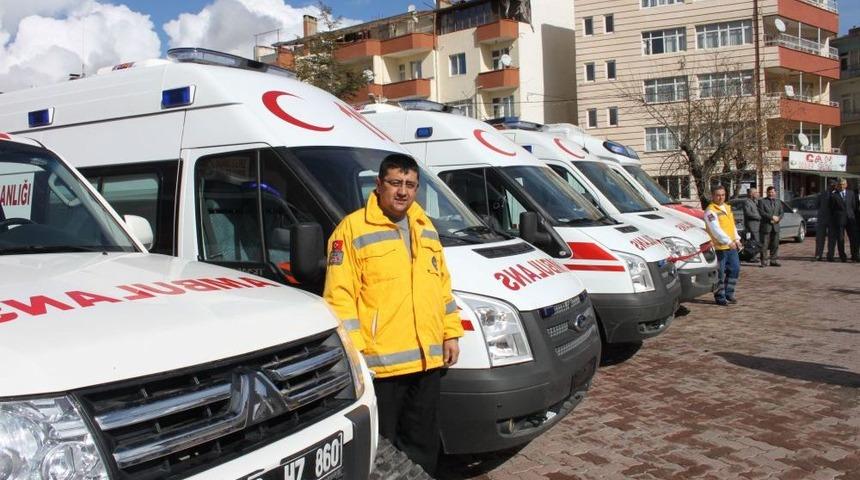 Aksaray'da 112&rsquo;ye 4 Yeni Ambulans