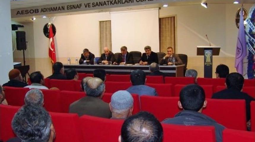 B&uuml;y&uuml;kaslan, Esnafla Bir Araya Gelerek Hizmetlerini Anlattı