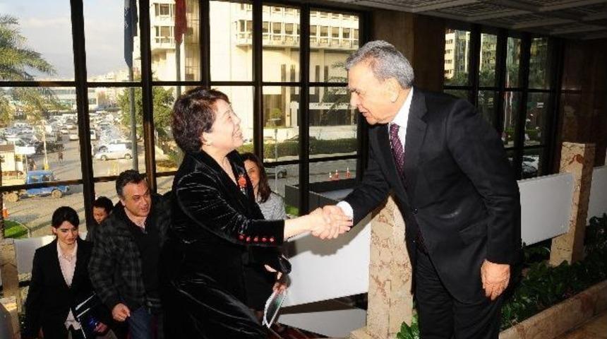 Çinli Belediye Başkan Yardımcısından Kocaoğlu’na Ziyaret