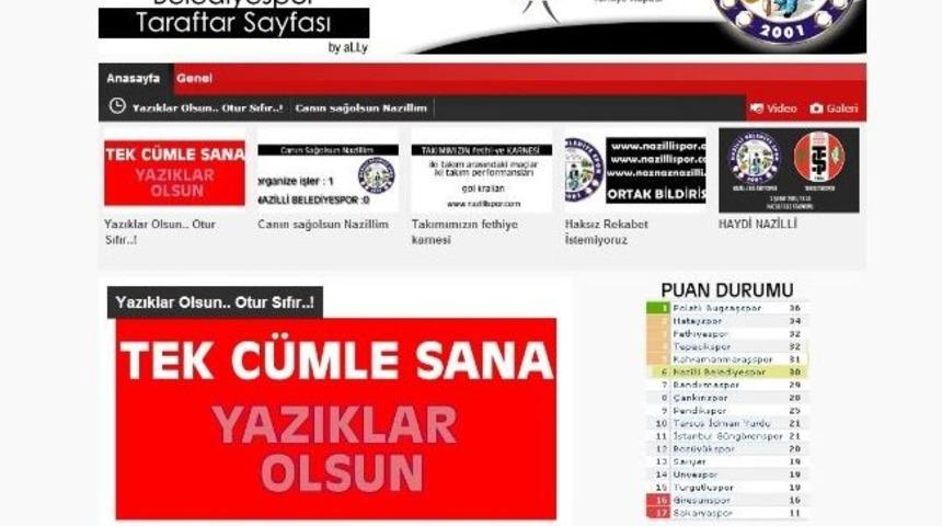 Nazilli Taraftarından Mustafa Ceviz&rsquo;e Karne