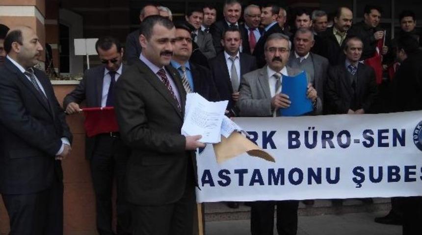 Adliye &Ccedil;alışanları, Adalet Bakanlığına Dilek&ccedil;e G&ouml;nderdi