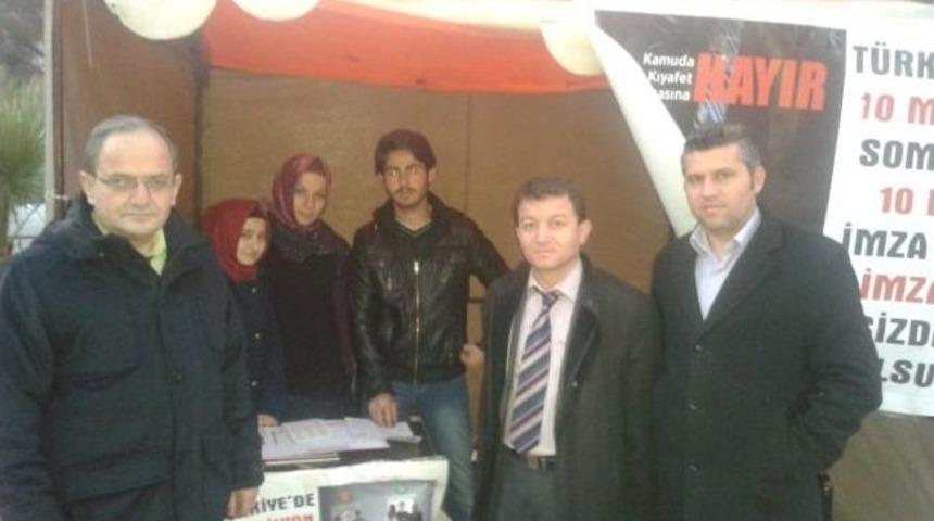 Kamuda Kılık Kıyafet &Ouml;zg&uuml;rl&uuml;ğ&uuml; İ&ccedil;in Soma'dan 11 Bin 404 İmza