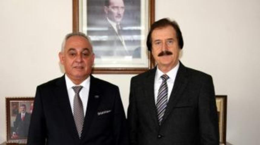 Sgk İl M&uuml;d&uuml;r&uuml; Din&ccedil;'ten Rekt&ouml;r Kocacık&rsquo;a Ziyaret