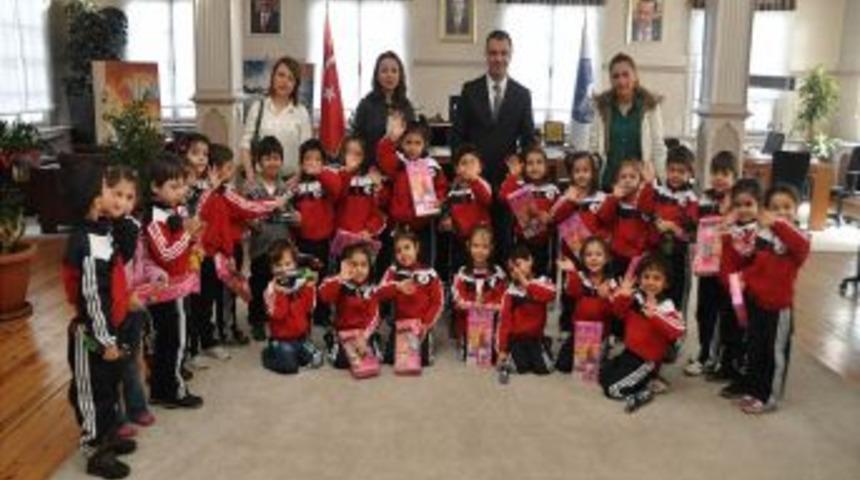 Başkan Kavuncu, &Ouml;zel Bilgem Anaokulu &Ouml;ğrencilerini Ağırladı