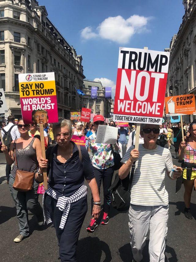 Londra’da Trump karşıtı gösteriler devam ediyor