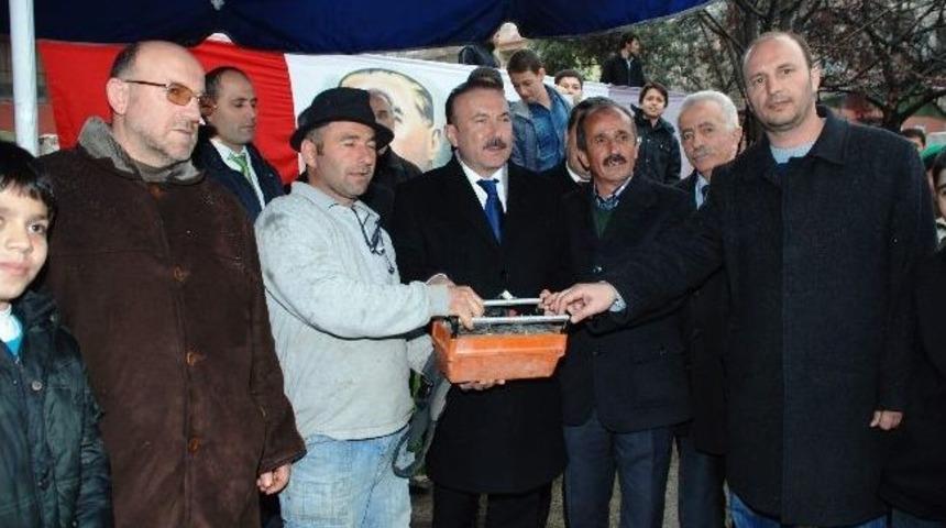 G&uuml;ltepe Muhtarlık Binasının Temeli Atıldı