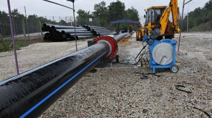 &Ccedil;an Belediyesi İ&ccedil;me Suyu Şebeke Hattını Yeniliyor