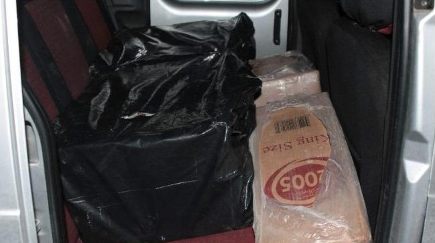 Kars&rsquo;ta 5 Bin Paket Ka&ccedil;ak Sigara Ele Ge&ccedil;irildi