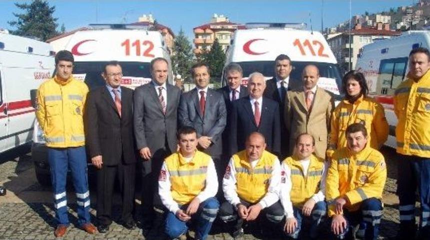 Giresun'a Yeni Ambulanslar