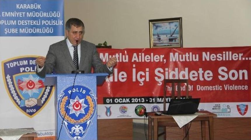Aile İ&ccedil;i Şiddete Son Projesi Tanıtıldı